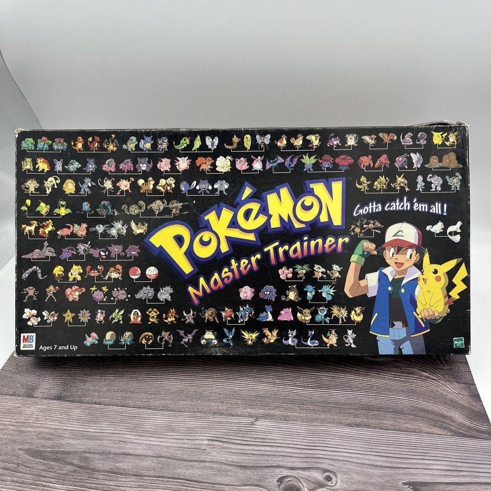 Hasbro Pokemon Master Trainer Game 1999 Edition *Box Only* Empty Replacement